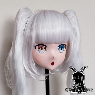 (RB355)Customize Full Head Quality Handmade Female/Girl Resin Japanese Anime Cartoon Character Kig Cosplay Kigurumi Mask